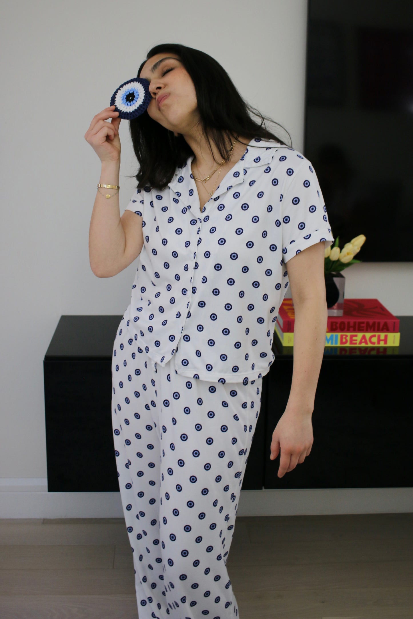 Evil-Eye Pajama Set with Pant